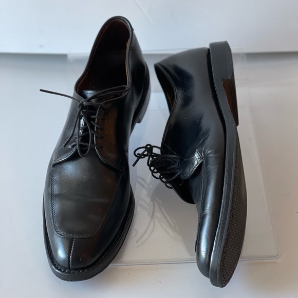 Allen Edmonds Men\'s Black Leather Oxford Lace Up Dress Shoes Delray, Sz 9A main image 4